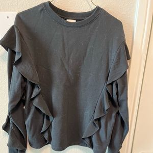 Black womens dress shirt size small